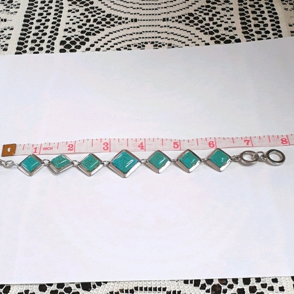 Turquoise bracelet size 7" to 7.5" - Picture 2 of 5